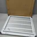 HVAC Premium 16 x 18 Duct Opening Steel Return Air Filter Grille, for 1-inch Filter, Removable Door, Flat Stamped HVAC Vent Cover Grille, Outer Dimensions 18.5 x 20.5