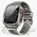 Mosonio Sport Rugged Case with Band for Apple Watch Band 46mm 45mm 44mm 42mm (S10)41mm 40mm, Light TPU Bands with Cover and Screen Protectors for Men, Waterproof Strap for iwatch Series 10 9 8 7 6 5 4 SE