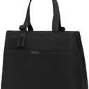 PUREVAVE Large Laptop Tote Bag for Women, Perfect for Travel, and Work (Sable Black)