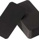 Tupalizy 100PCS Small Blank Paper Message Note Business Cards Double-Sided Mini Greeting Place Name Vocabulary Word Flash Cards Graffiti Scrapbookings DIY Gift Tags Label (Black)