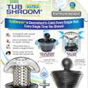 TubShroom Ultra Revolutionary Bath Tub Drain Protector Hair Catcher/Strainer/Snare, Stainless Steel, Stainless Combo