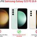 NITITOP Compatible with Samsung Galaxy S23 FE Case Cute Luxury Women Girls Men with Love Heart Electroplated Pattern Curly Wave Frame Raised Camera Shockproof Protection Cover-Lavender Purple