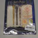 Harry Potter Stationary Set for Boys Girls with 4 Wand Pens Black Ink Marauders Map Hogwarts House Stamp Kit Cute School Supplies Gifts for Kids