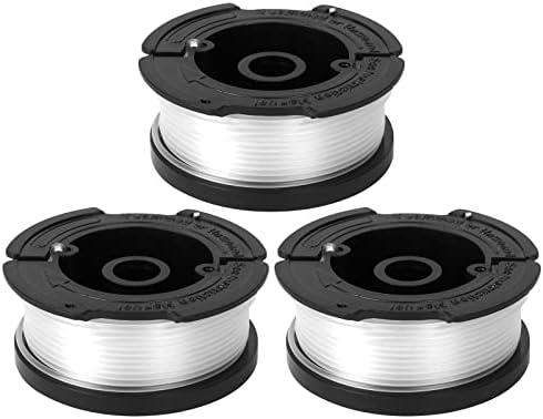 GreatBuddy 2 Pack AF-100 Weed Eater String Compatible with Black Decker Wacker String Trimmer Line, 30ft, 0.065 Inch