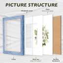 AAQ 8x10 Picture Frames Set of 4, Rustic Farmhouse Photo Frame with HD Plastic Cover,8x10 without Mat or 5x7 with Mat for Wall or Tabletop Display Home Office Gift (Multicolour)