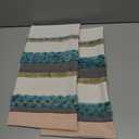 Boho Throw Pillow Covers 18x18 Set of 2 Farmhouse Decorative Cushion Case Striped Square Pillows Cover Chenille Pillow Cases Accent Neutral Pillowcase for Sofa Couch Bed,Blue