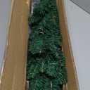 5 ft. PVC Unlit Artificial Slim Pencil Christmas Tree with Stand Home Holiday Decor Green, 1 Ct, CM20653