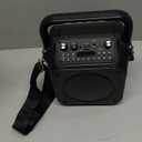 Karaoke Machine, Portable Bluetooth Speaker with 2 Wireless Microphones for Adults & Kids with Lights, Karaoke Microphone with PA System Supports USB/TF/REC/FM/AUX for Home Party Home System Packages (Black)