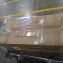 5 Tier Foldable Storage Shelves, Expandable Folding Shelving Units with Wheels, Changeable into 2 Shelf Units, Collapsible Adjustable Storage Rack Metal Shelves for Storage, Pantry, Garage, Kitchen (Black)