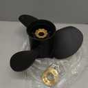 48-77344A45 Outboard Boat Propeller 13 1/4 x17 Pitch Replacement for Mercury 60 75 90 100 115 hp, 15 Spline Tooth, RH, 13.25 x 17P