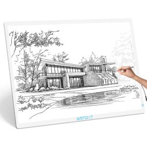 ARTDOT A1 Large LED Light Pad for Diamond Painting AC Powered Light Board Kit Adjustable Brightness Light Box Drawing for 5D Diamond Painting Kits
