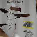 Dressfan Church Fascinator Derby Hats for Women,20s 50s Linen Vintage Derby Hat for Church/Wedding/Cocktail/Tea Party (Red)