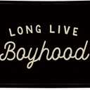Long Live Boyhood Banner Boy Room Decor, Black Banner Flag Nursery Playroom Wall Decor for Bedroom Living Room Dorm Toddler Decorations Teen Boy Room Decor for kid banner Wall Hanging Linen Flag 30x20