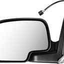 ECCPP Heated Driver Side Mirror for 2000-2002 for Chevy Avalanche Suburban Tahoe for GMC Yukon XL Power Heated Heating Manual Folding Left Driver Side Mirror GM1320249 128-02973L 15179836