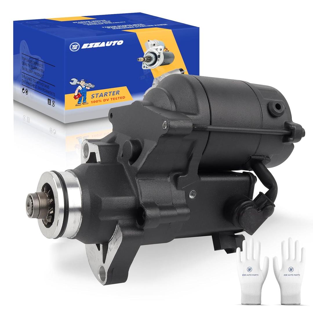 Ezexpreze 18905N Harley-Davidson Starter Replacement New for 2007 Road King 2006-2014 Heritage Softail Dyna FLHR FLHRC FLHRS FLHT FLHX FLSTC, 31618-06 31619-06A 428000-3490 3491 410-52175 SHD0013