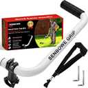 Weed Eater Handle, Ergonomic String Trimmer Grip Extension Back Saver,with Adjustable Shoulder Strap, -Universal Weedeater Handle for Lawn Care, Landscaping, Grass,Trimming (White)