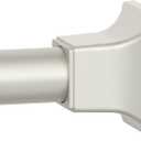 Nickel Shower Curtain Rod, Adjustable 32-68 Inch Tension Spring Curtain Rod No Drilling for Bathroom Kitchen, No Slip, No Rust