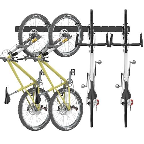 Ultrawall Swivel Bike Storage Rack, Adjustable Wall Mounted Bike Rack for Garage, Vertical Bike Hanger for Indoor Bicycle Storage, Space Saving Bike Holder