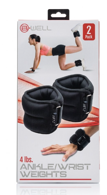 BWELL 4LB Ankle/Wrist Weights