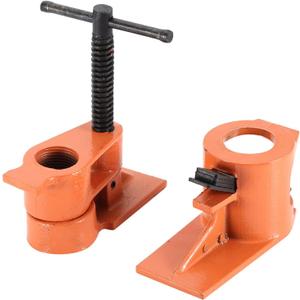 Heavy Duty 1 Inch Pipe Clamp Jaws Vise Fixture Set, Woodworking Tool Kit for Gluing and Drilling (1 PC)