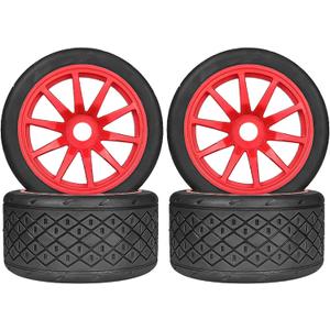 1/7 1/8 On Road Tire Set On Road Tire Tyre 17mm Wheel Rims for Arrma 1/7 Infraction Limitless Felony FS Racing Model GT RC Car Upgrade On Road Tyre 4Pcs One Set