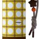 Sidagar 18 oz Tumbler with Straw, Insulated Stainless Steel Mug,Ceramic Water Bottle,Leak Proof Cup with Lid, Travel Coffee Cup for Women, BPA Free,Yellow
