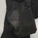 Bestjybt Women Thigh High Socks Cotton Warm Over the Knee High Leg Warmers Long Boot Socks with Stripes (One Size, Black)