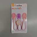 Munchkin Gentle Dip Baby Spoons for Self Feeding and Baby Led Weaning, 3 Pack, Pink/Purple