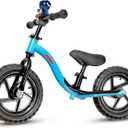KRIDDO Toddler Balance Bike 2 Year Old, Age 24 Months to 5 Years Old, Early Learning Interactive Push Bicycle with Steady Balancing, Gift Bike for 2-5 Boys Girls, Blue