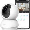 Tapo TP-Link 2K Pan Tilt Security Camera for Baby Monitor, Dog Camera w/Motion Detection, 2-Way Audio Siren, Night Vision, Cloud &SD Card Storage (Up to 256 GB), Works with Alexa & Google Home (C210)
