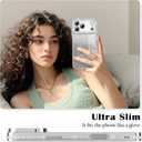 Newseego for iPhone 17 Pro Max Case, Luxury Glitter Sparkly Rhinestone Plating Clear Case with Bling Camera Lens Protector for Women Girls Soft TPU Bumper Shockproof Cover for iPhone 17 Pro Max-Silver