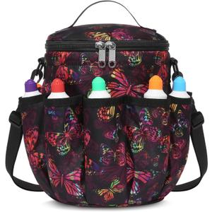 Bingo Bags with Pockets for Bingo Daubers Dabbers Dobbers Dotters Bingo Bag for Women Lady Bingo Casino Game Accessories Bingo Dauber Bag for Bingo Lovers Players Juego de Loteria Bingo Casino Items