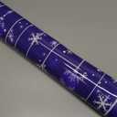 Christmas Dishwasher Magnetic Cover, Navy Blue Balls Winter Snowflake Magnet Dishwasher Door Cover Refrigerator Decal Panel Kitchen Appliances Decor Stickers, Easy Clean, 23" Wx26 H