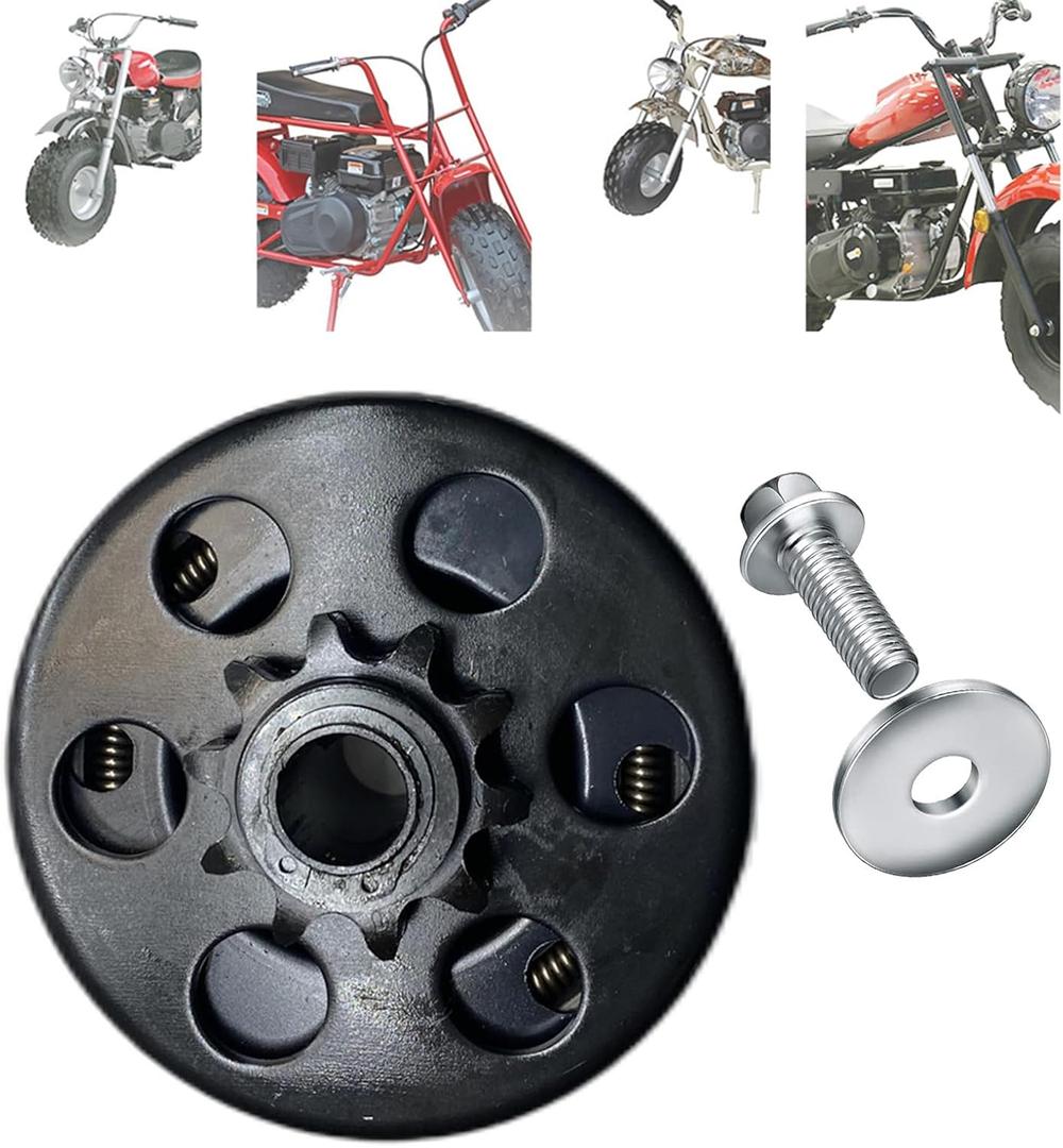 QYMOTO 5/8" 16MM Bore 10 Tooth Clutch 10T Fit for Coleman CT200U-A CT200U-ex Axis 200 Centrifugal Mini Bike Clutch (NOT fit 3/4" Shaft CT200U New Status)