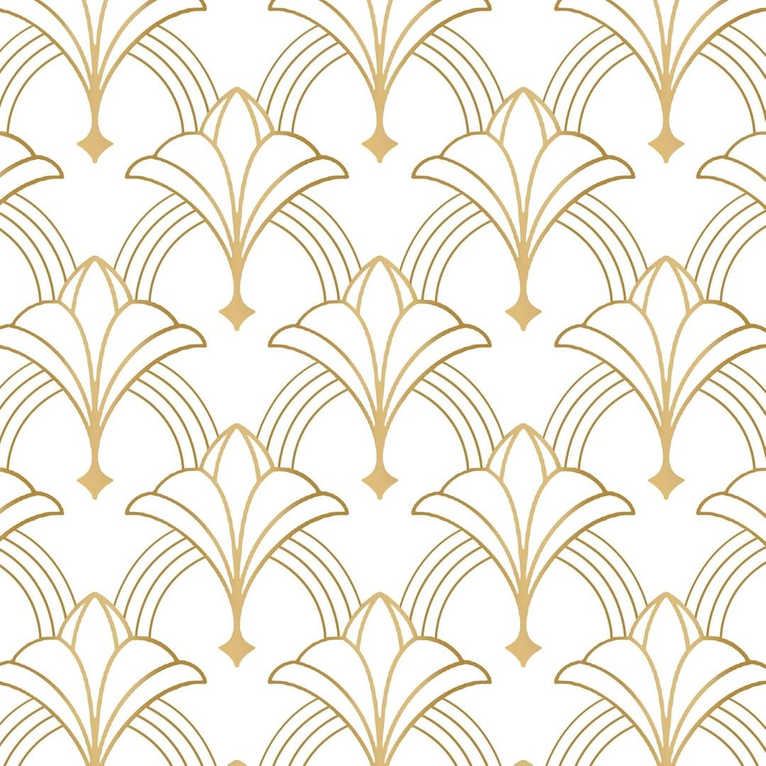 8 x Geometric Peel and Stick Wallpaper White and Yellow Contact Paper Floral Wallpaper Modern Self Adhesive Removable Wallpaper for Bedroom Bathroom Cabinets Decor Vinyl Rolls 197"x16.1"