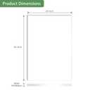 Lesnlok 24 x 36 Frosted Acrylic Sheet 1/4 inch Thick 6mm 1 Piece Bouble Sided Frosted Plexiglass Sheet,Transmittance 86%, for Decoration (1, Frosted Transparent, 24 x 36 x 1/4)