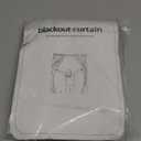 INOVADAY 100% Blackout Curtains 84 Inches Length 2 Panels Set, Back Tab/Rod Pocket Linen Black Out Curtains for Bedroom, Thermal Insulated Window Drapes - Black, W50 X L84