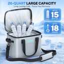 CUEME Cold Therapy Machine for Knee Replacement, 20 QT Ice Machine for Knee After Surgery, Programmable Timer Knee Ice Machine with Compression Pad, Cryotherapy Pain Relief for Shoulder/Hip/Ankle/Foot