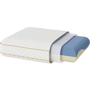 Sophia & William Memory Foam Pillow Standard Size, Dual-Firmness for Side, Back and Stomach Sleepers, Bed Pillow with Better Support and Durability, 24"*16"*5"
