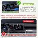 HGWEI Dashboard Storage Box Compatible with 2024-2026 Toyota Tacoma & 2025 2026 4Runner (14 Inch Screen Only), Behind Screen Dash Tray Interior Center Console Organizer Accessories-Not for 8" Screen