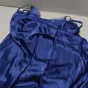 Litherday Women's Satin Nightgown Silk Slip Sleepwear Sexy V Neck Negligee Lingerie Short Nightwear M