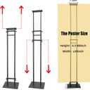 Poster Board Stand for Display, Heavy Duty Floor Sign Holder for Foam Board, Double Sided Display for Business Advertising (4Pack)