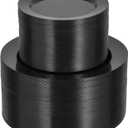 Goodluck 200PCS Black Plastic Plates, Heavy Duty Disposable Gold Plates with 100 10.25 inch Dinner Plates and 100 7.5 inch Dessert Plates for Party, Holiday, Wedding, Thanksgiving