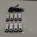 8GB Flash Drive 8 Pack Bulk USB Flash Drives, USB2.0 Thumb Drive USB Stick for Data Storage Backup, Jump Drive Pen Drive Zip Drive Memory Stick with Indicator, USB Storage Flash Drive Swivel Design