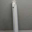 LazBlinds No Drill Zebra Blinds for Windows 30" W x 72" H, White