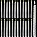 Tuanse 24 Pcs 10 Inch Flameless Twisted Taper Candles Battery Operated LED Taper Flickering Candlesticks Electric Warm Light for Wedding Holiday Birthday Home Decor(White)