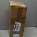 Double Curtain Rod, 1 Inch Black Extra Long Dual Curtain Rods 72 to 144 Inch with Aluminium Modern End Cap Finial, Adjustable Heavy Duty Window Treatment Rods, Telescopic Metal Double Drapery Pole Set