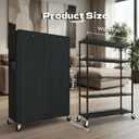 Wire Shelving Unit with 600D Oxford Cover, 36" W x 18" D x 72" H, 5-Tier Heavy Duty Rolling Shelf Rack on Wheels for Garage, Basement & Warehouse