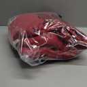 Yeokou Women's Slim Sleeveless Quilted Removable Hooded Winter Puffer Vest Coat (Medium, Red)