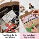 Lash Cash Reward Vouchers - 50 Pcs Pink Client Loyalty Cards, Professional Lash Tech Marketing Supplies & Salon Growth Tools, Authentic Currency Size Inserts for Eyelash Extension Business (50, $10)